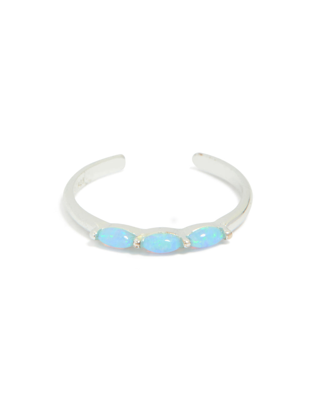 Sterling Silver Blue Opal Ring