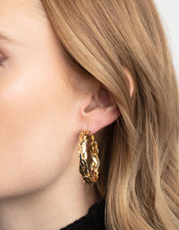 Gold Plated Hoop Earrings - link has visual effect only