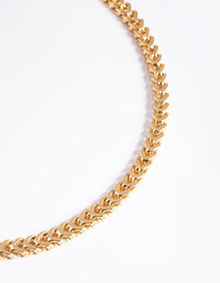 Gold Plated Brass Chain Necklace - link has visual effect only