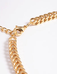 Gold Plated Brass Chain Necklace - link has visual effect only