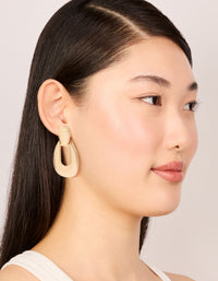 Gold Dot Textured & Drop Earrings - link has visual effect only