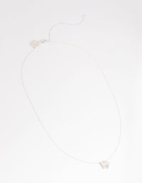 Silver Plated Pave Butterfly Necklace - link has visual effect only