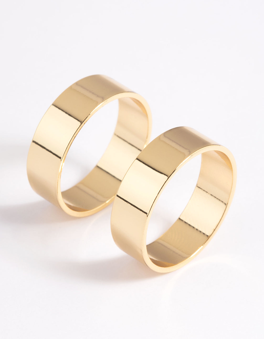 Gold Plated Cigar Band Ring