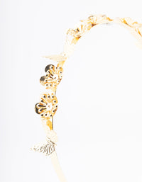 Metal Floral Butterfly Headband - link has visual effect only