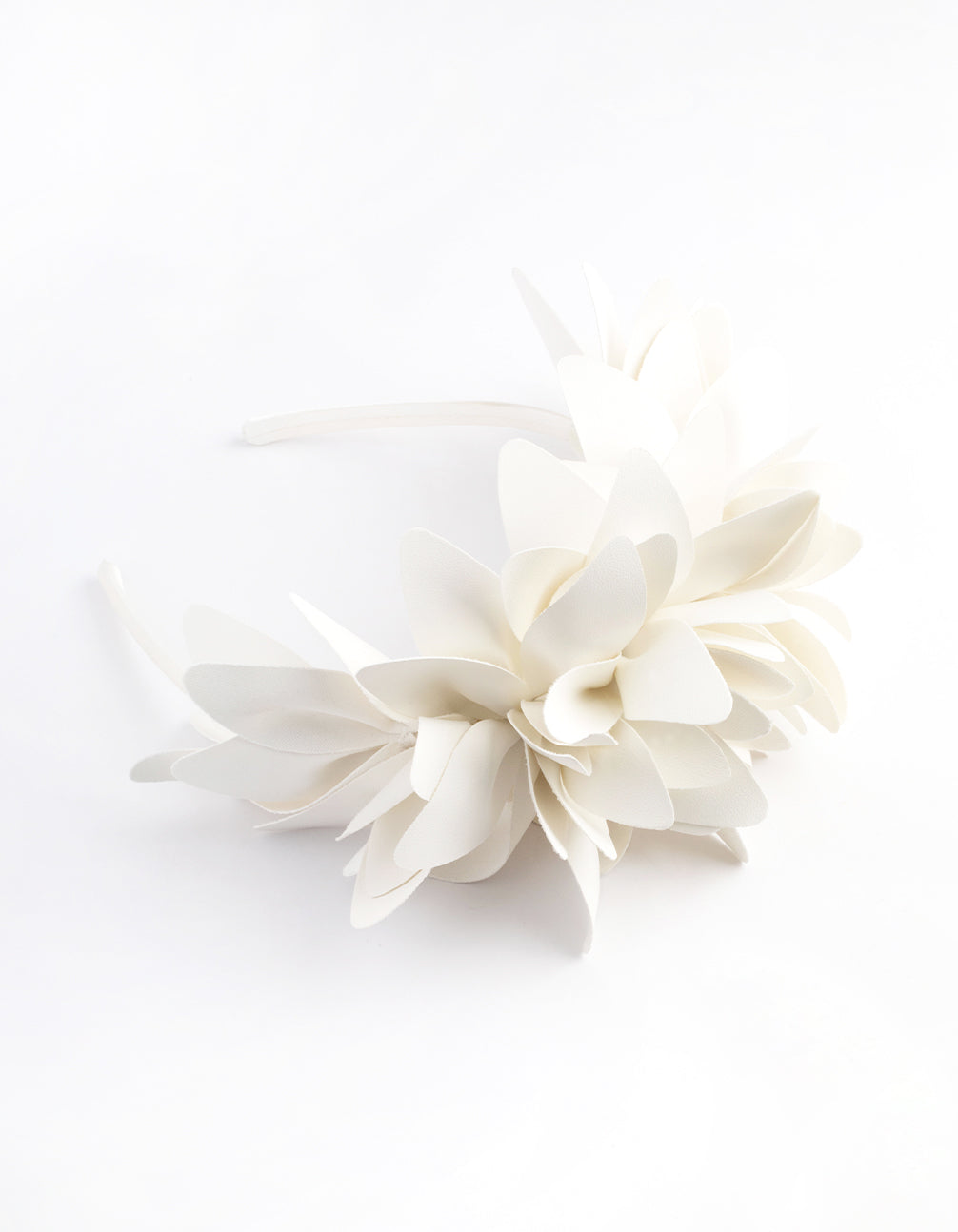 White Petal Statement Headband