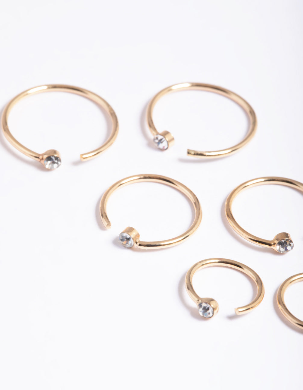 Gold Diamante Faux Ring