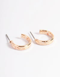Gold Splatter Huggie Earrings - link has visual effect only
