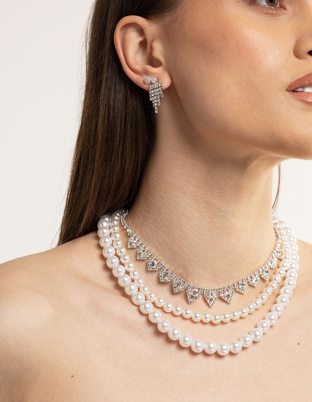 Silver Pearl Stud Mix Earrings Pack
