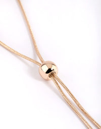 Gold Mixed Metal Disc Pendant Layered Necklace - link has visual effect only