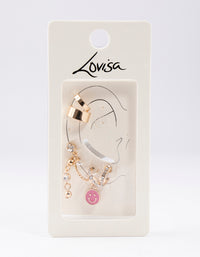 Gold Smiley Earrings 6-Pack - link has visual effect only
