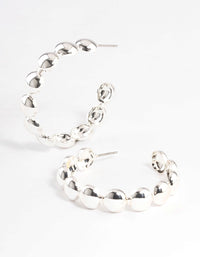 Silver Multi Circle Hoop Earrings - link has visual effect only