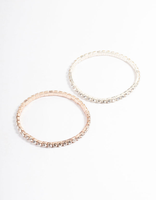 Mixed Metal Cupchain Bracelet Pack