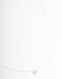 Sterling Silver Evil Eye Necklace - link has visual effect only