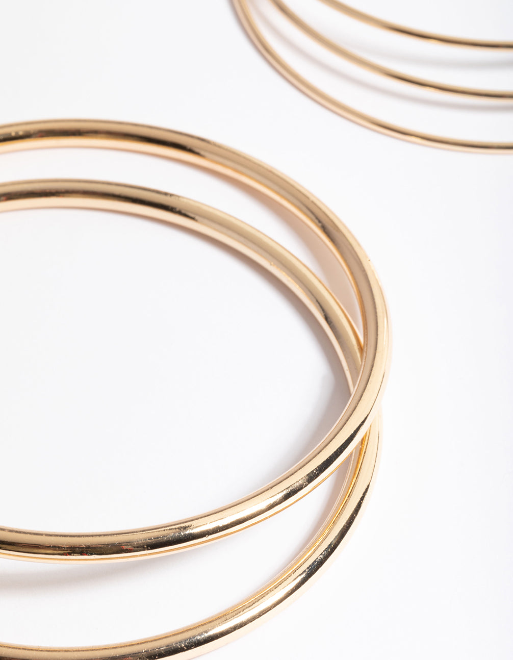 Gold Round Mix Bangle 5-Pack