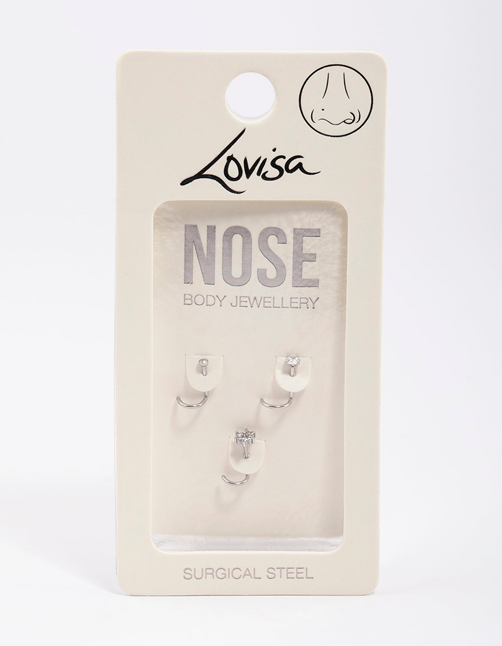 Surgical Steel Flower Nose Pack