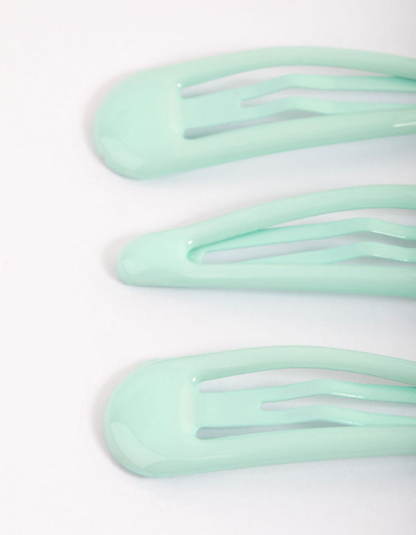 Coated Turqouise Bubble Snap Clip Pack