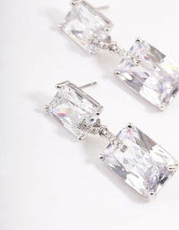 Silver Large Radiant Drop Earrings - link has visual effect only