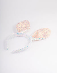Kids Fabric Sequin Bunny Ear Headband - link has visual effect only