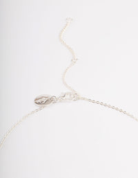 Silver Plated Cubic Zirconia Cross Fine Chain Necklace - link has visual effect only