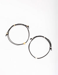 Silver Cord Heart Bracelet Pack - link has visual effect only