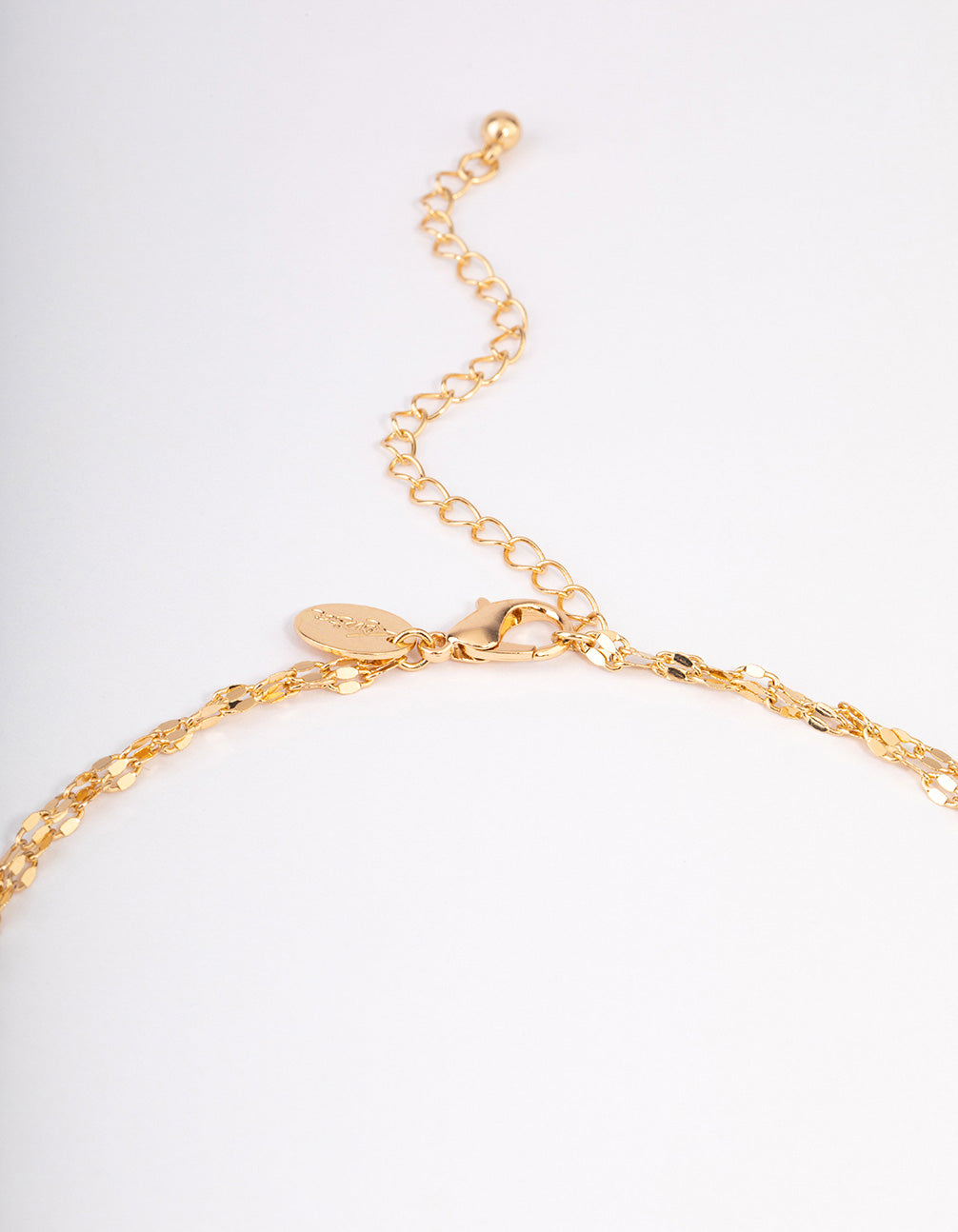 Gold Glistening Tassel Necklace