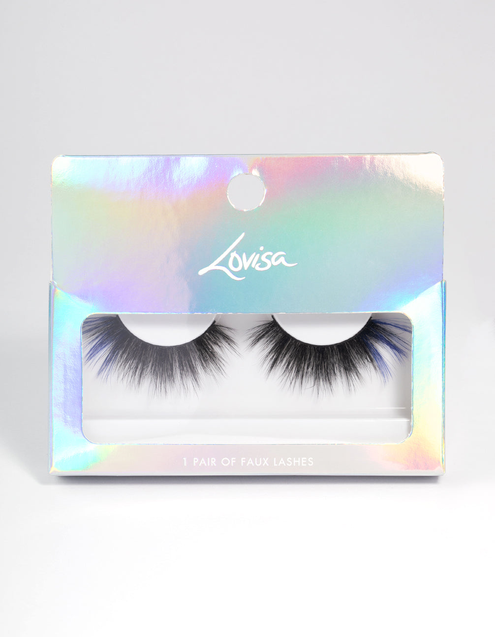 Black & Blue Accent Fake Eyelashes