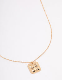 Gold Butterfly Imprint Necklace - link has visual effect only
