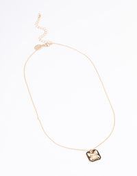 Gold Butterfly Imprint Necklace - link has visual effect only