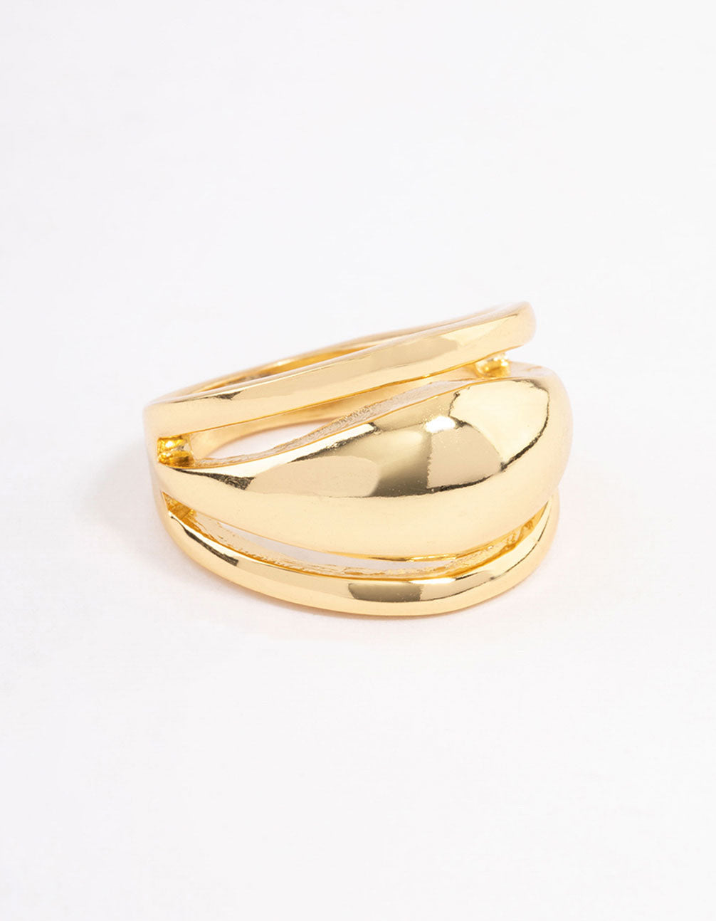 Gold Plated Domed Statement Ring