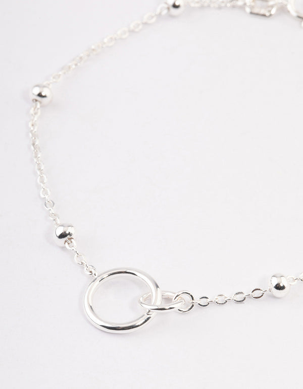 Sterling Silver Linked Circle Bracelet