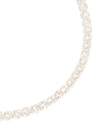 Silver Plated Small Round Tennis Bracelet - link has visual effect only