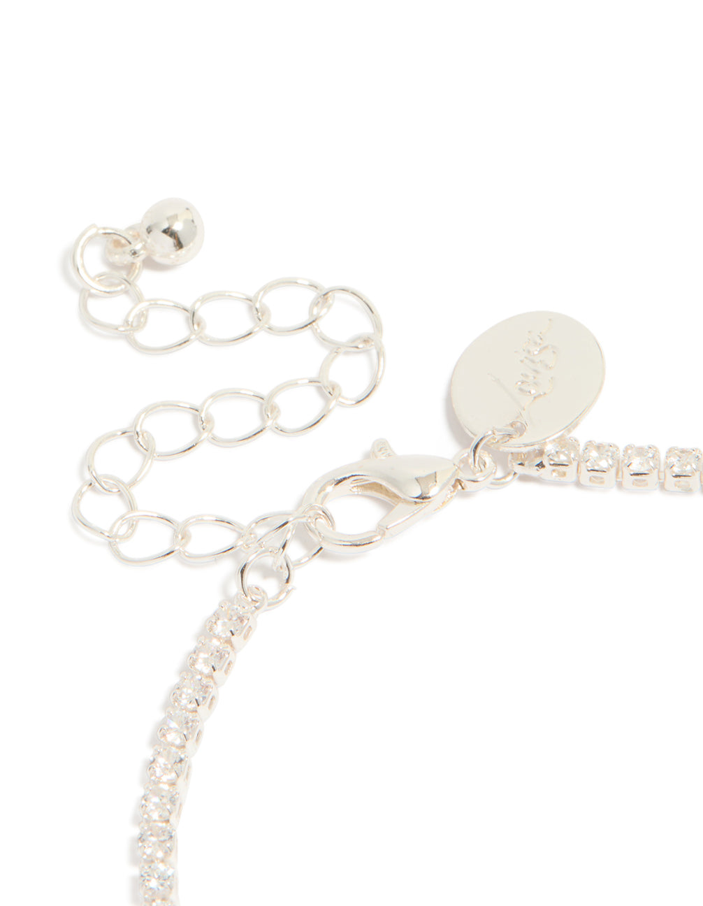 Silver Plated Small Round Tennis Bracelet
