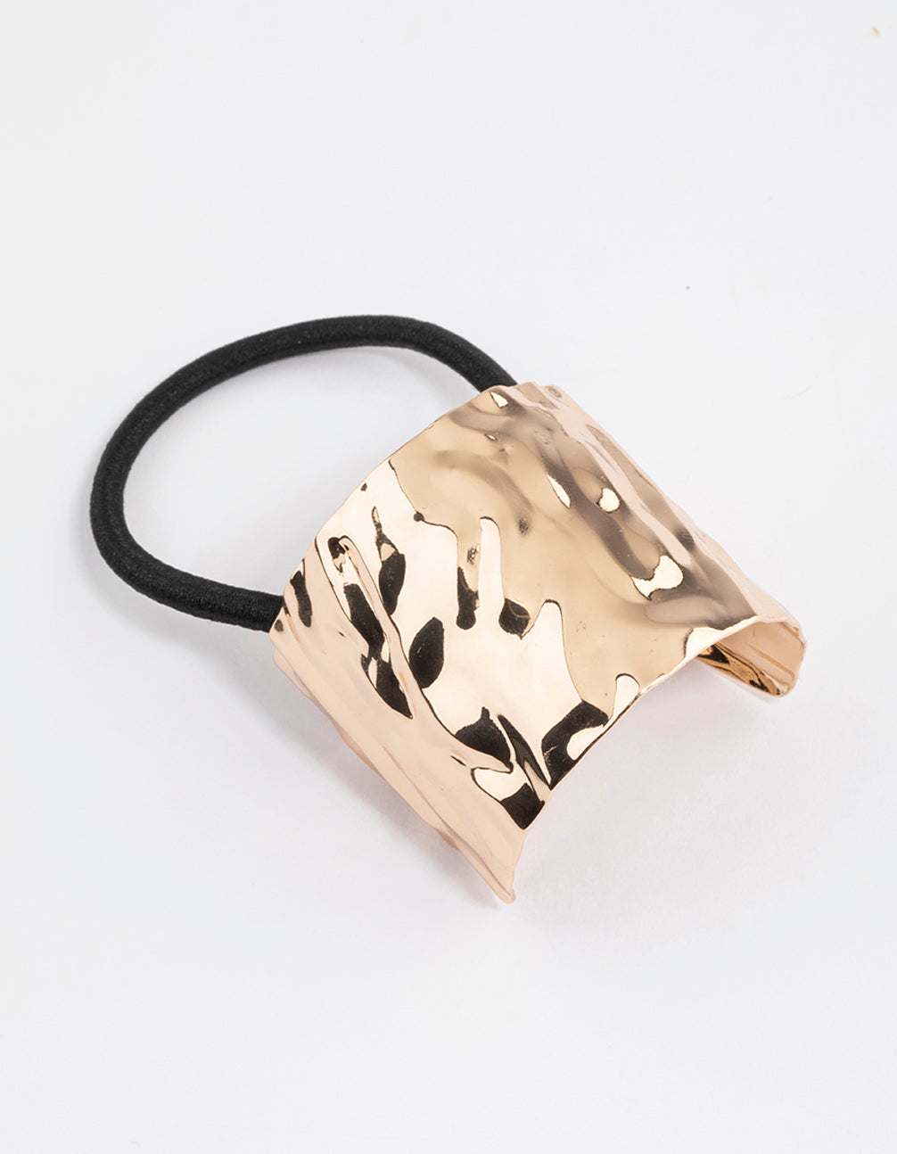 Gold Texture Wrap Pony Tie