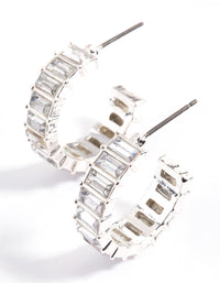 Multi Baguette Huggie Earrings - link has visual effect only