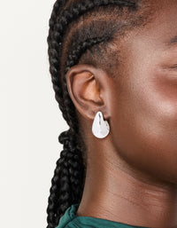 Silver Plated Bubble Drop Stud Earrings - link has visual effect only