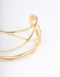 Gold Plated Organic Wire  Bangle - link has visual effect only