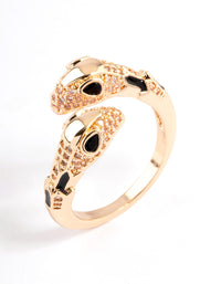Black Slim Snake Ring - link has visual effect only