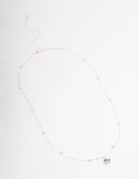Silver Diamante Satelite Chain Necklace - link has visual effect only