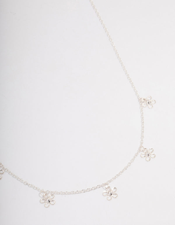 Silver Daisy Garden Necklace