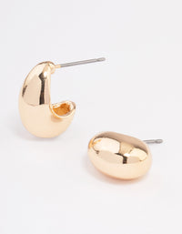 Gold Chubby Mini Hoop Earrings - link has visual effect only