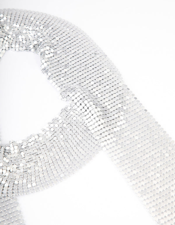 Silver Mesh Scarf