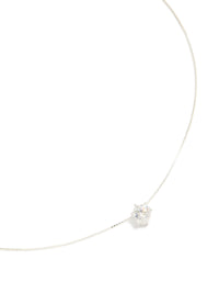 Sterling Silver Classic Claw Pendant Necklace - link has visual effect only
