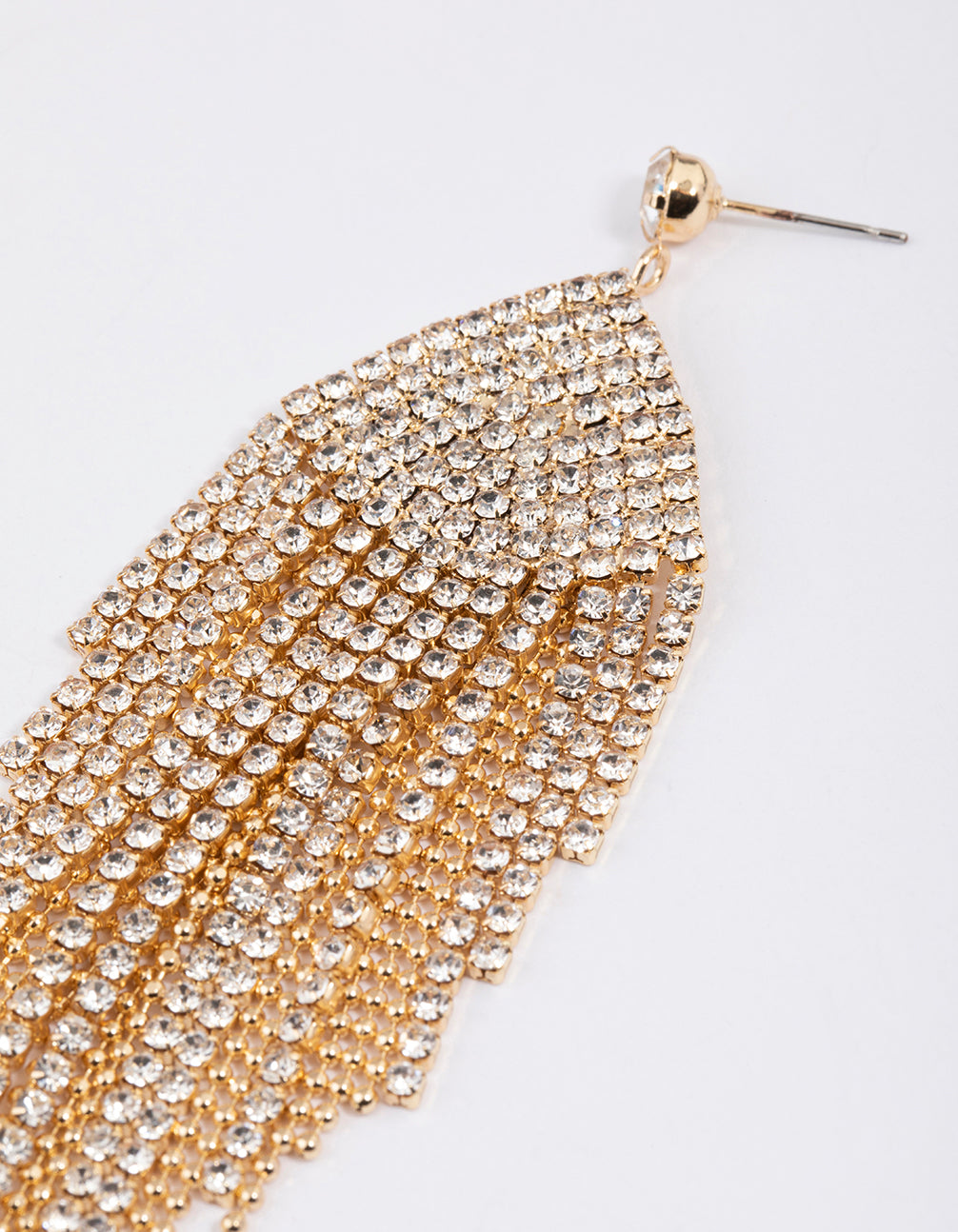 Gold Waterfall Chain Earrings