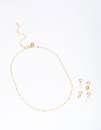 Letter 'N' Gold Plated Initial Customisable Charm Necklace - link has visual effect only