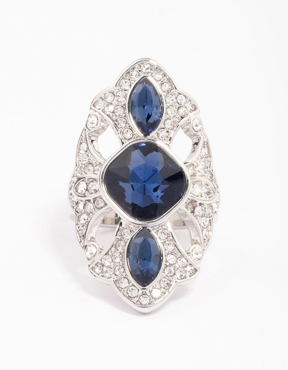 Silver Regal Elongated Ring