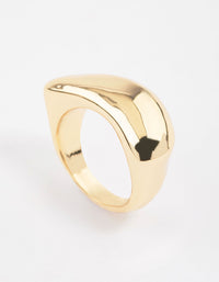 Gold Plated Moon Scoop Ring - link has visual effect only