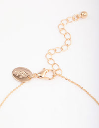 Gold Mini Heart Pendant Bracelet - link has visual effect only