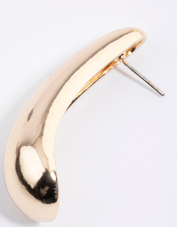 Gold Hoop Drop Earrings