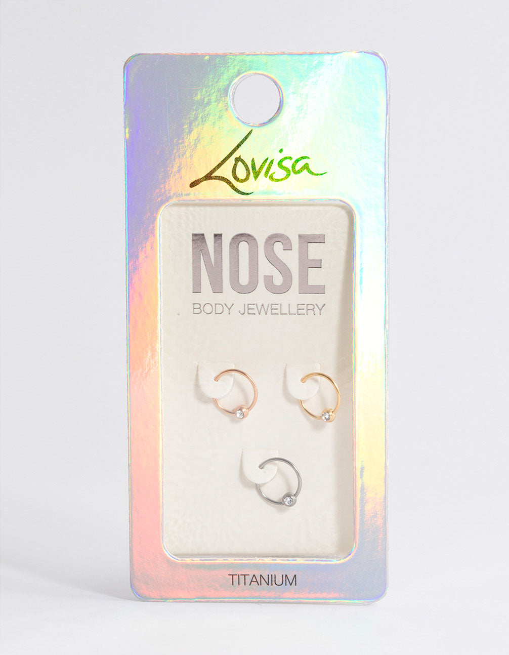 Titanium Nose Ring Pack