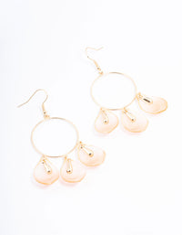 Blush Edge Petal Drop Earrings - link has visual effect only